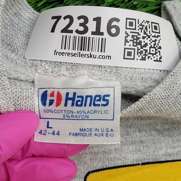 Vintage 1989 Hanes Sweatshirt Womens Large 21x21 USA - Picture 7 of 13